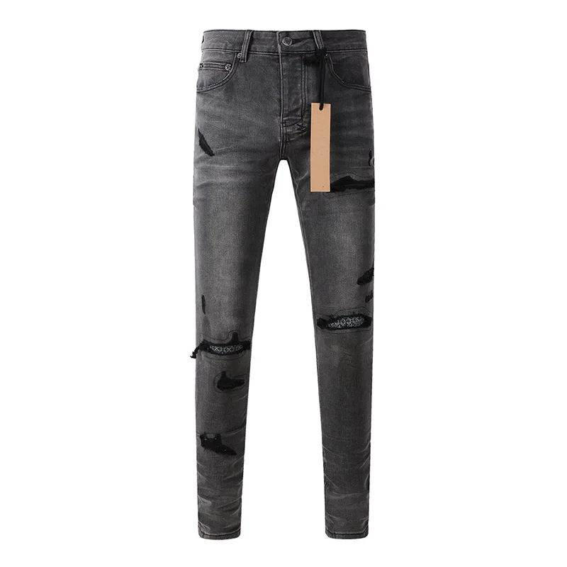 Distressed Jean Rip - Men's High Street Distressed Ash Gray