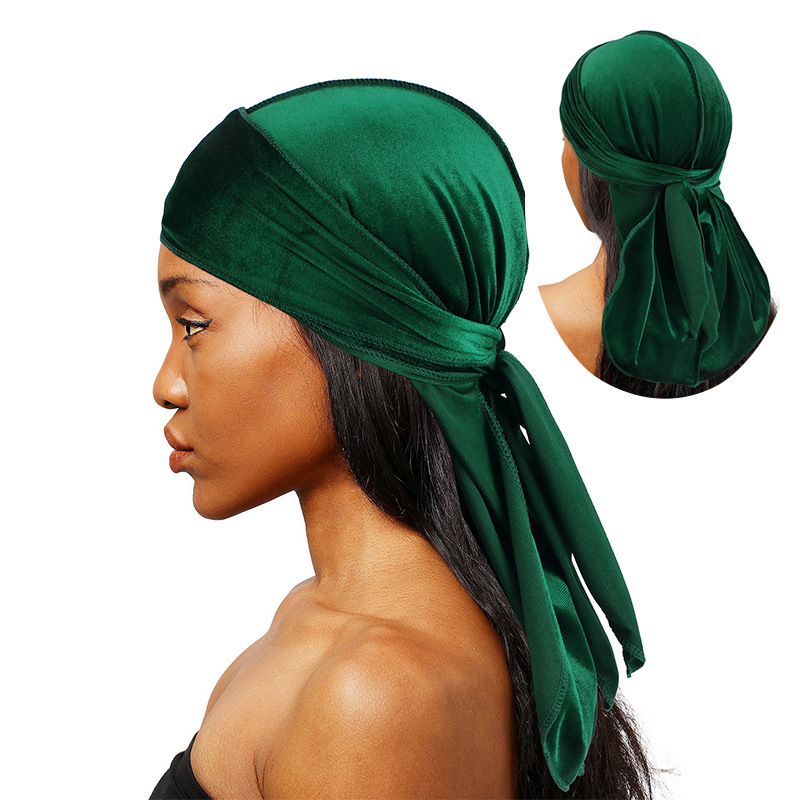 Street Fashion Hats - Unisex Men Women Velvet Durags Bandana