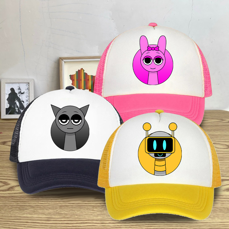 Street Fashion Hats - Sprunki Summer Mesh Baseball Cap Boys
