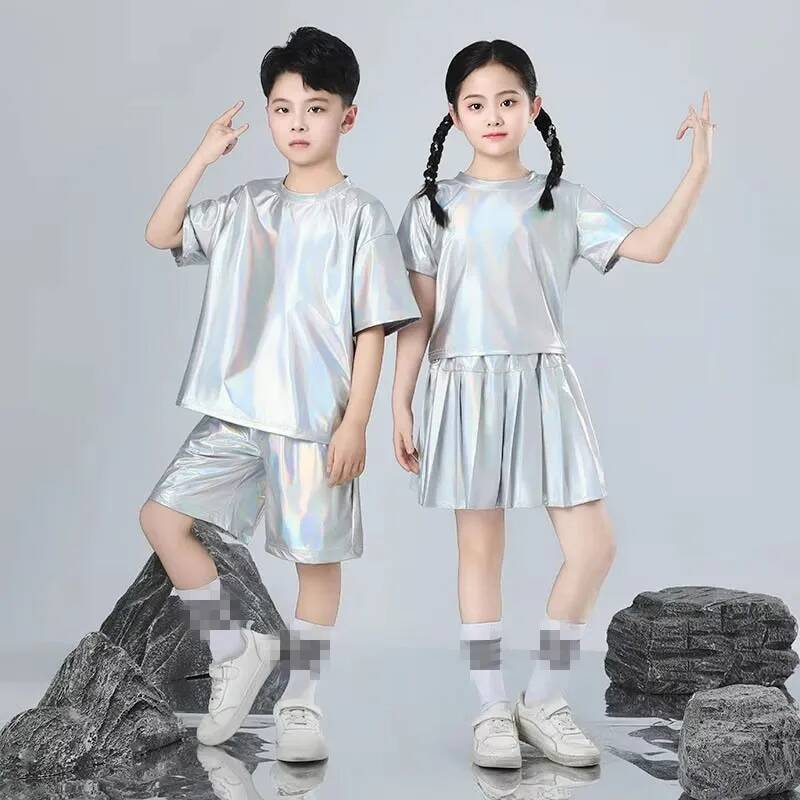 Street Fashion Runway - Boys and Girls Hip-hop Set Silver