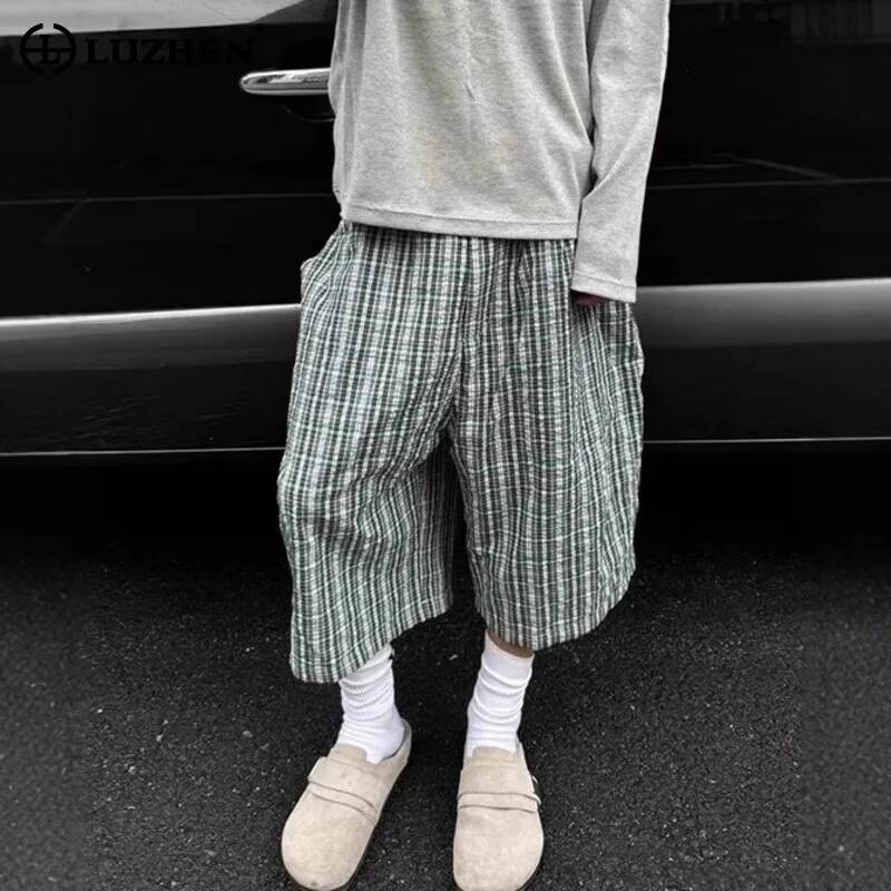 Street Fashion In Korea - LUZHEN 2026 Summer Checked Printed Loose
