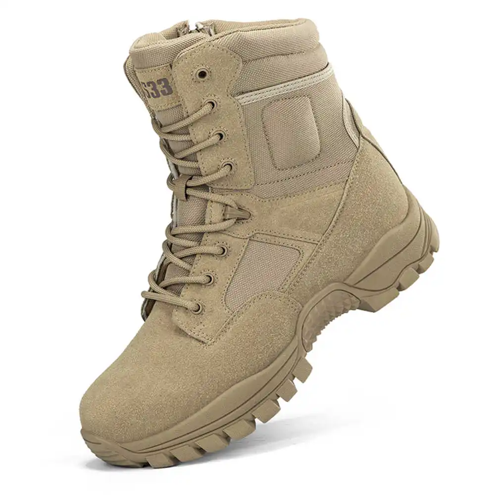 Street Fashion For Short Guys - Nonslip Genuine Leather Hiking Boots Designer