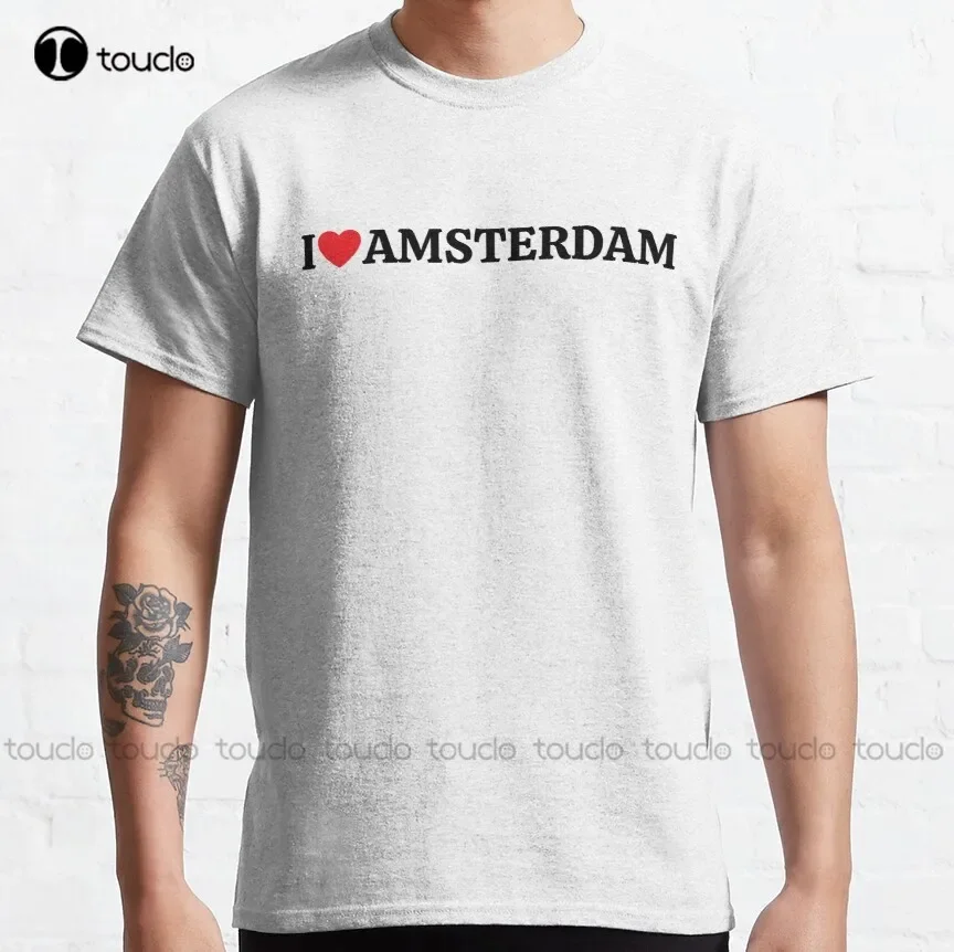 Street Fashion Amsterdam - I Love Amsterdam Skyline Buildings Houses