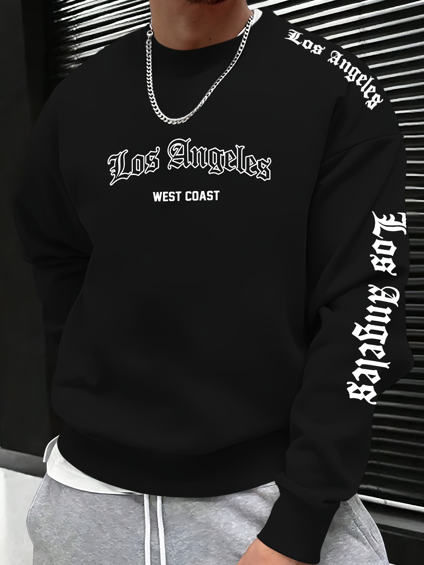 Fashion Streetwear - 2026 Autumn/Winter Men's Round-neck Sweatshirt with