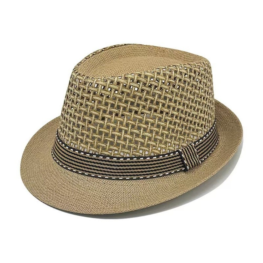 Street Fashion Hats - Short Brim Men Panama Hat Breathable