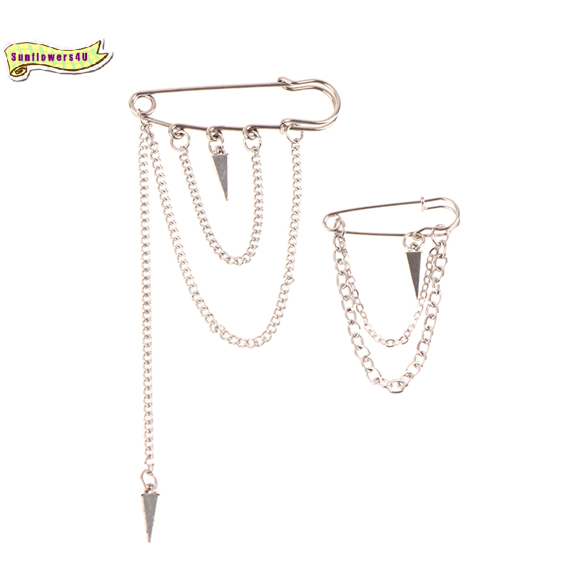 Fashion Streetwear - Dark Tassel Pendant Brooch For Men