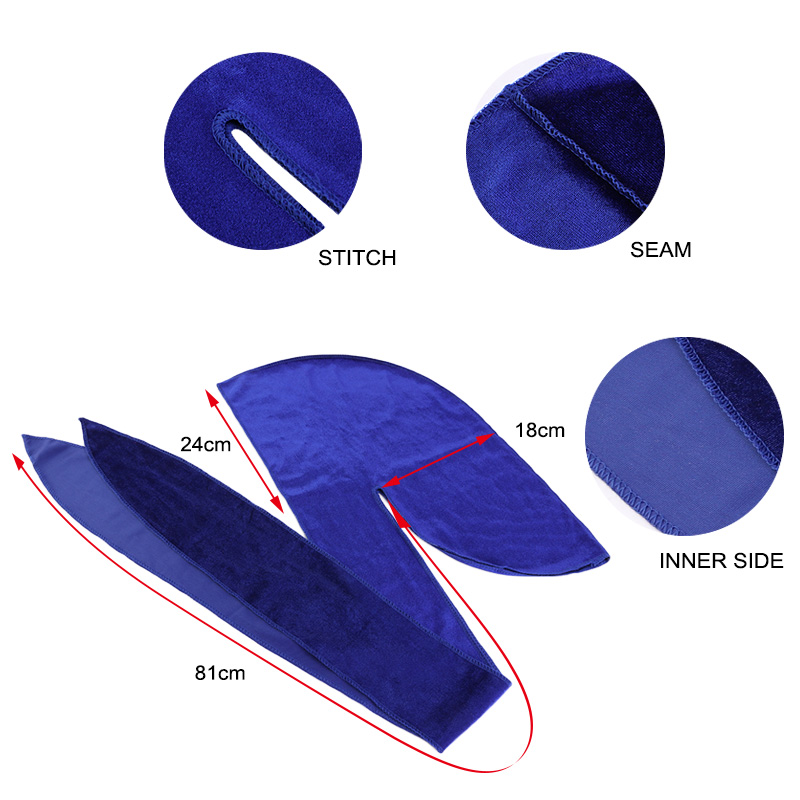 Unisex Men Women Velvet Durags - Street Fashion Hats ulasan dan harga