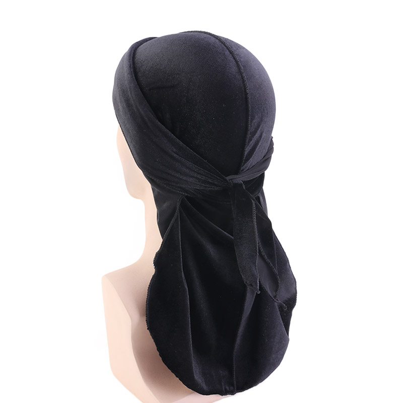 Unisex Men Women Velvet Durags - Street Fashion Hats ulasan dan harga