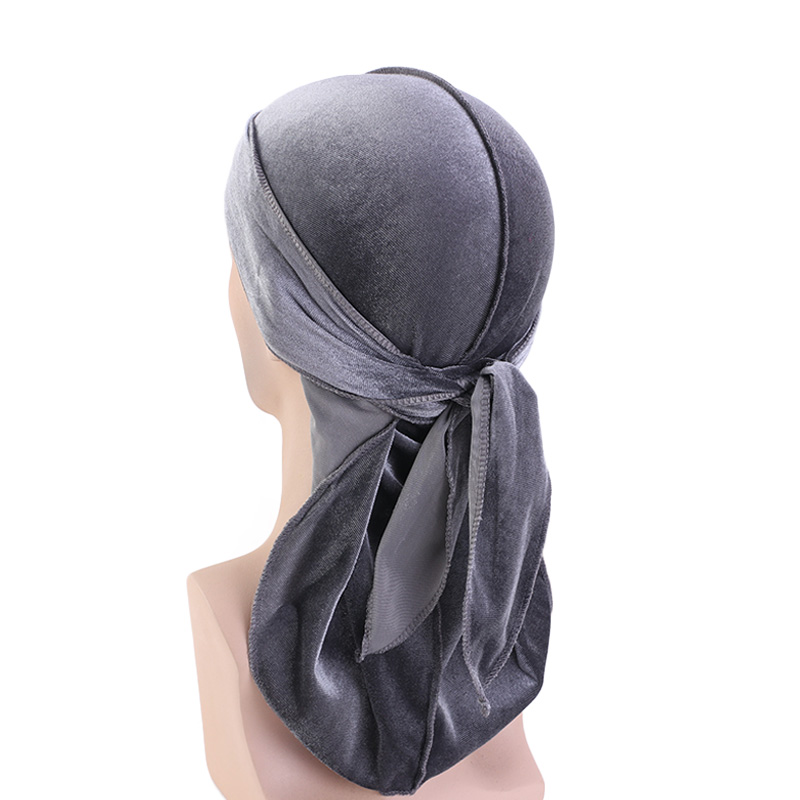Unisex Men Women Velvet Durags - Street Fashion Hats ulasan dan harga