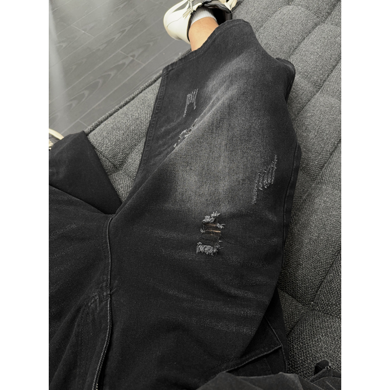 Unisex American Ins High Stree - Distressed Jean Rip ulasan dan harga