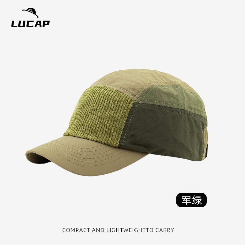 Custom Embroidered Logo Color  - Corduroy Cap 5 Panel ulasan dan harga