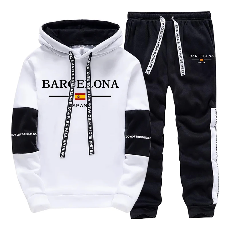Barcelona Mens Sweatshirt Swea - Street Fashion Barcelona ulasan dan harga