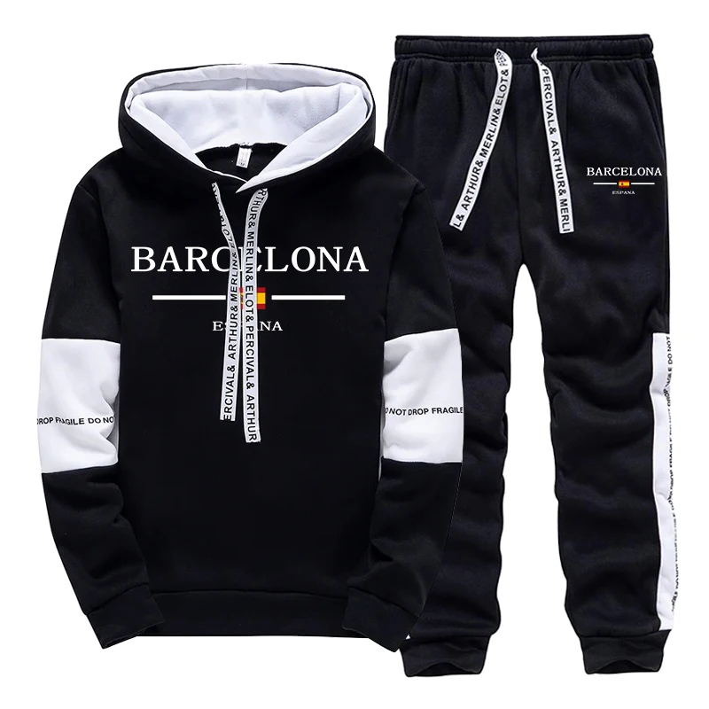 Barcelona Mens Sweatshirt Swea - Street Fashion Barcelona ulasan dan harga