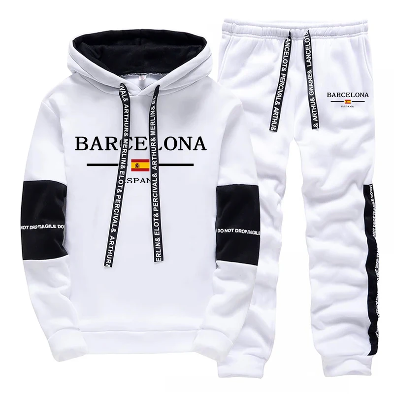 Barcelona Mens Sweatshirt Swea - Street Fashion Barcelona ulasan dan harga