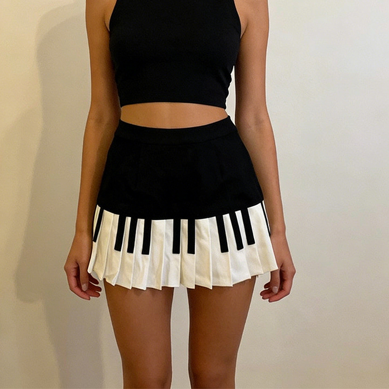 Summer Women Piano Designer Fa - Street Fashion Korean Girl ulasan dan harga