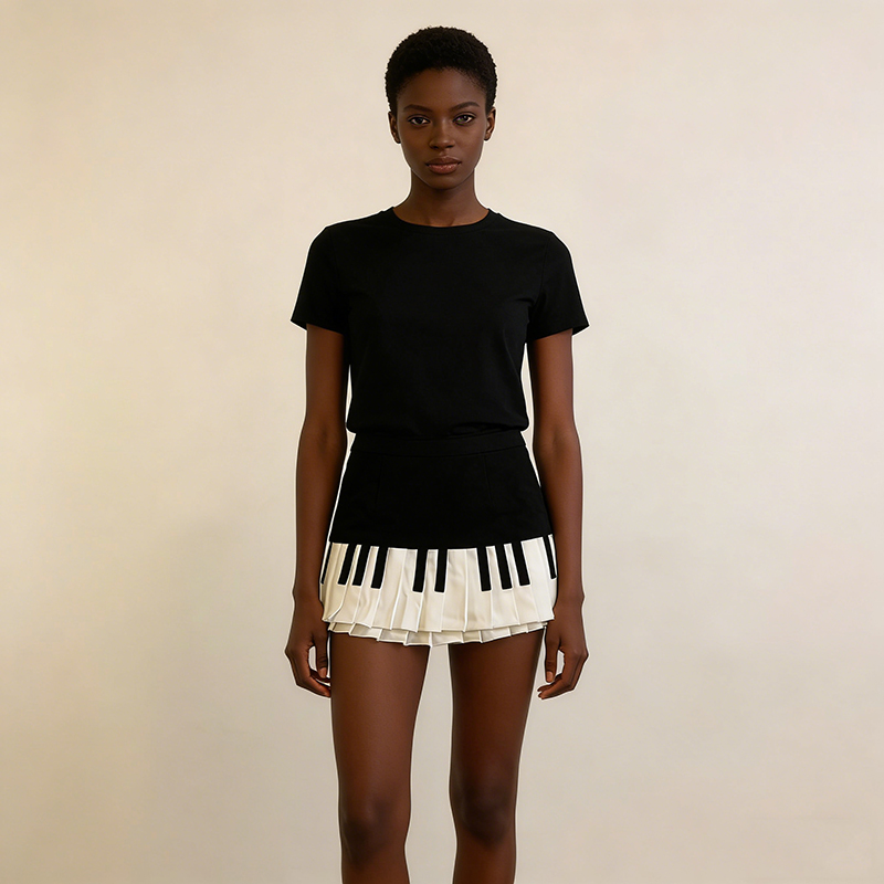 Summer Women Piano Designer Fa - Street Fashion Korean Girl ulasan dan harga