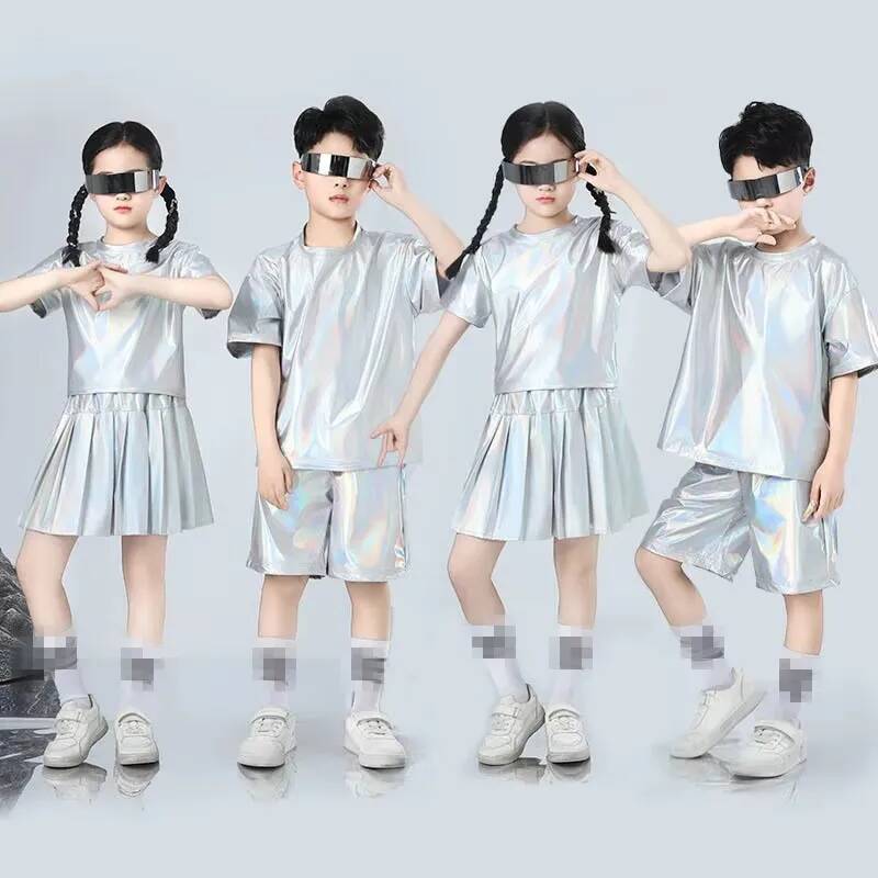 Boys and Girls Hip-hop Set Sil - Street Fashion Runway ulasan dan harga