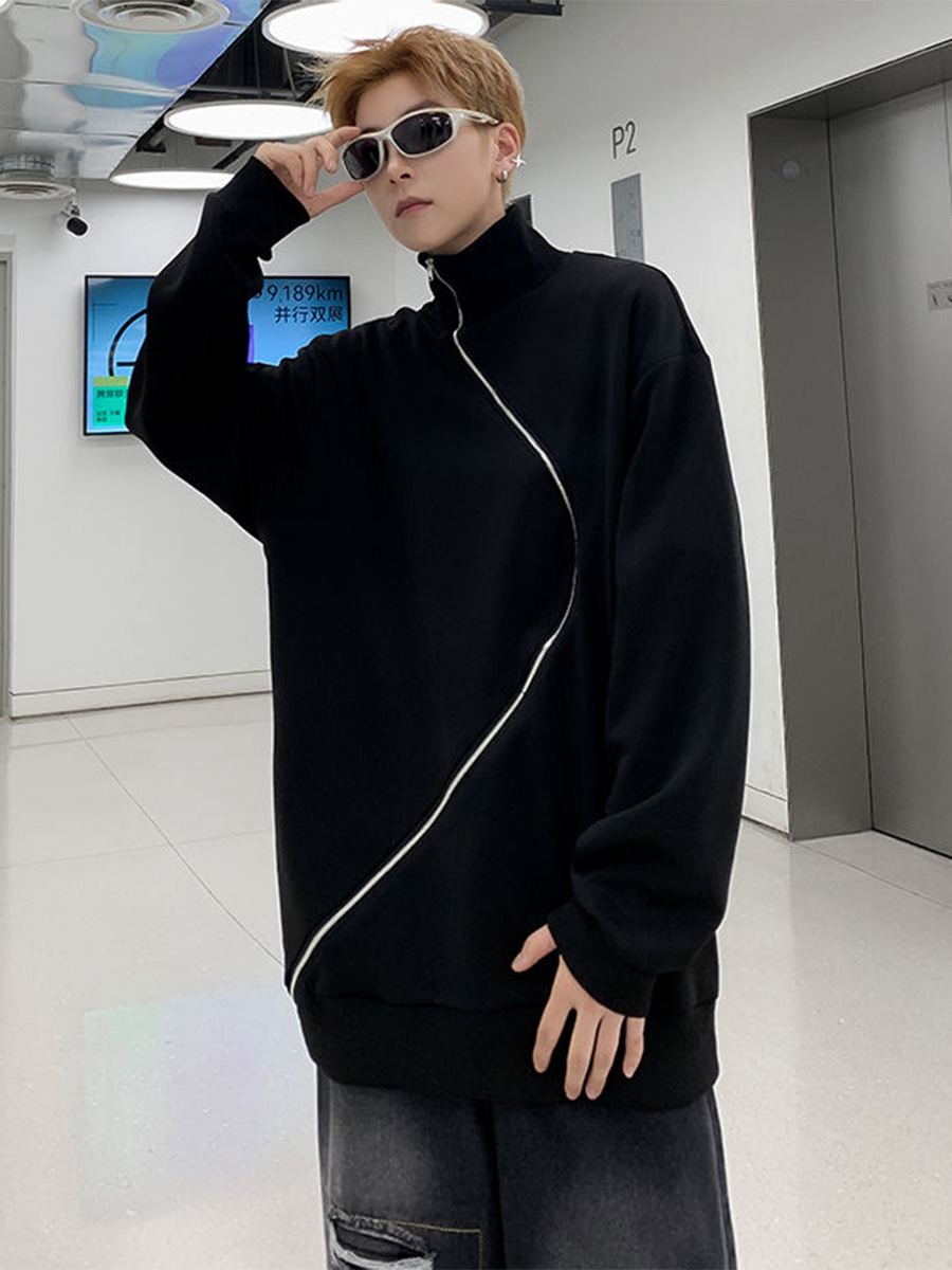 Man Outerwear No Hat Hoodies T - Street Fashion Shibuya ulasan dan harga