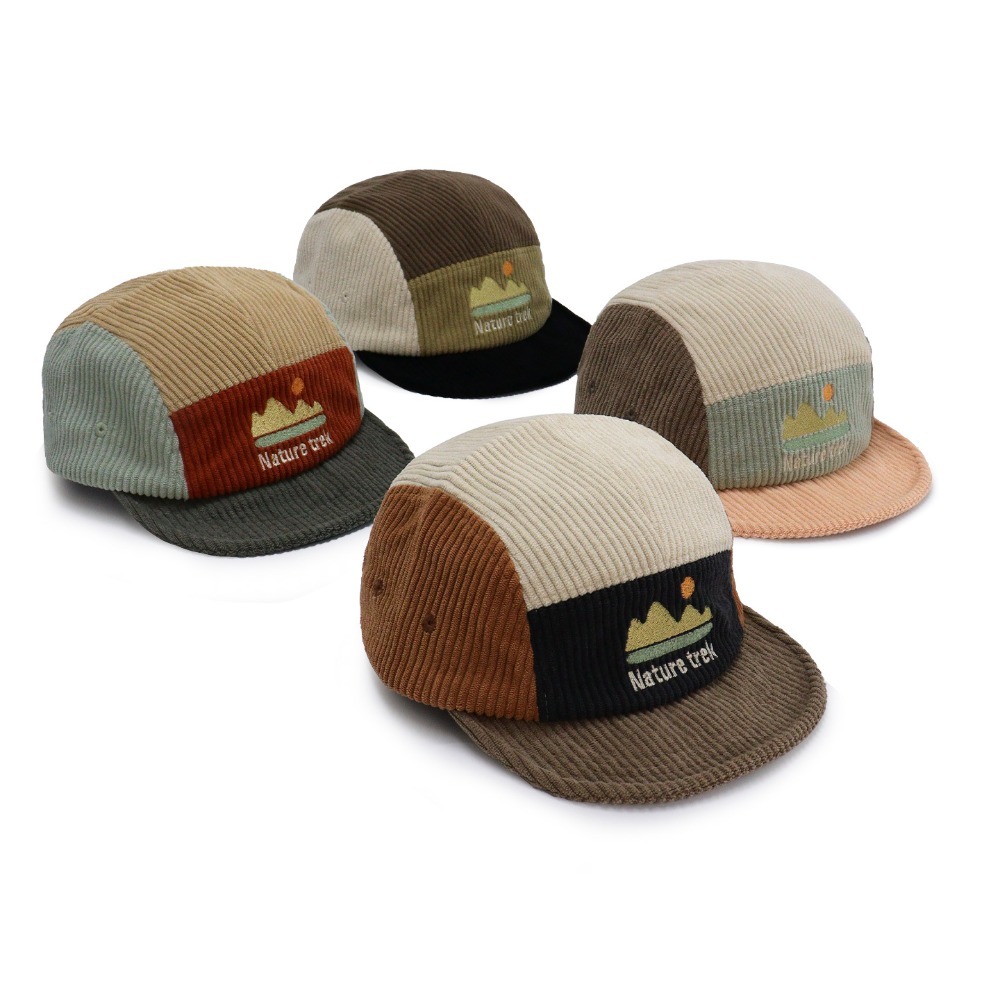 5 Panel Short Brim Cap for Men - Corduroy Cap 5 Panel ulasan dan harga