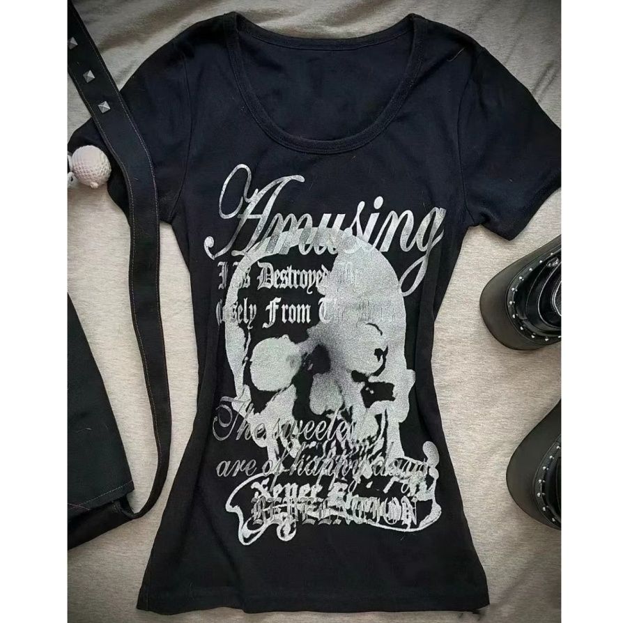 Vintage Shibuya Hottie Skull L - Street Fashion Shibuya ulasan dan harga
