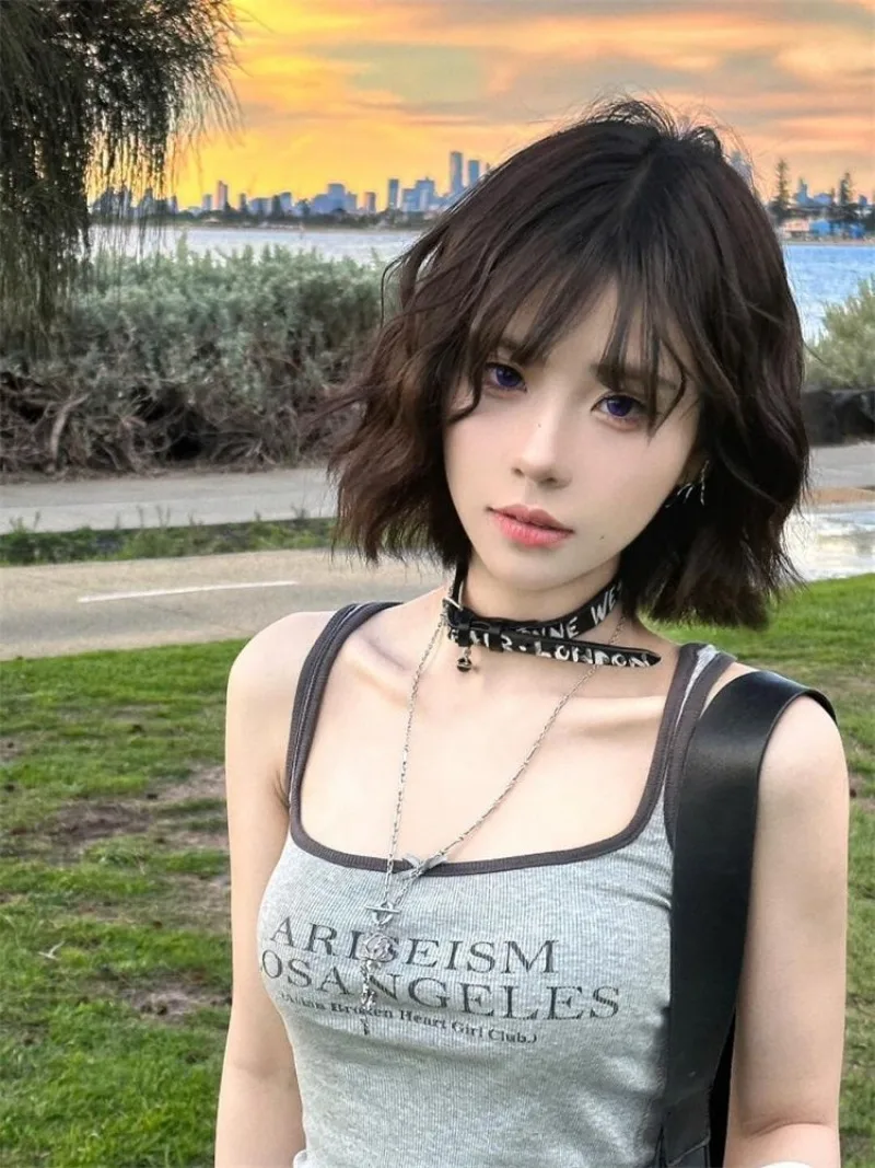 Fashion American Constrast Col - Street Fashion Korean Girl ulasan dan harga