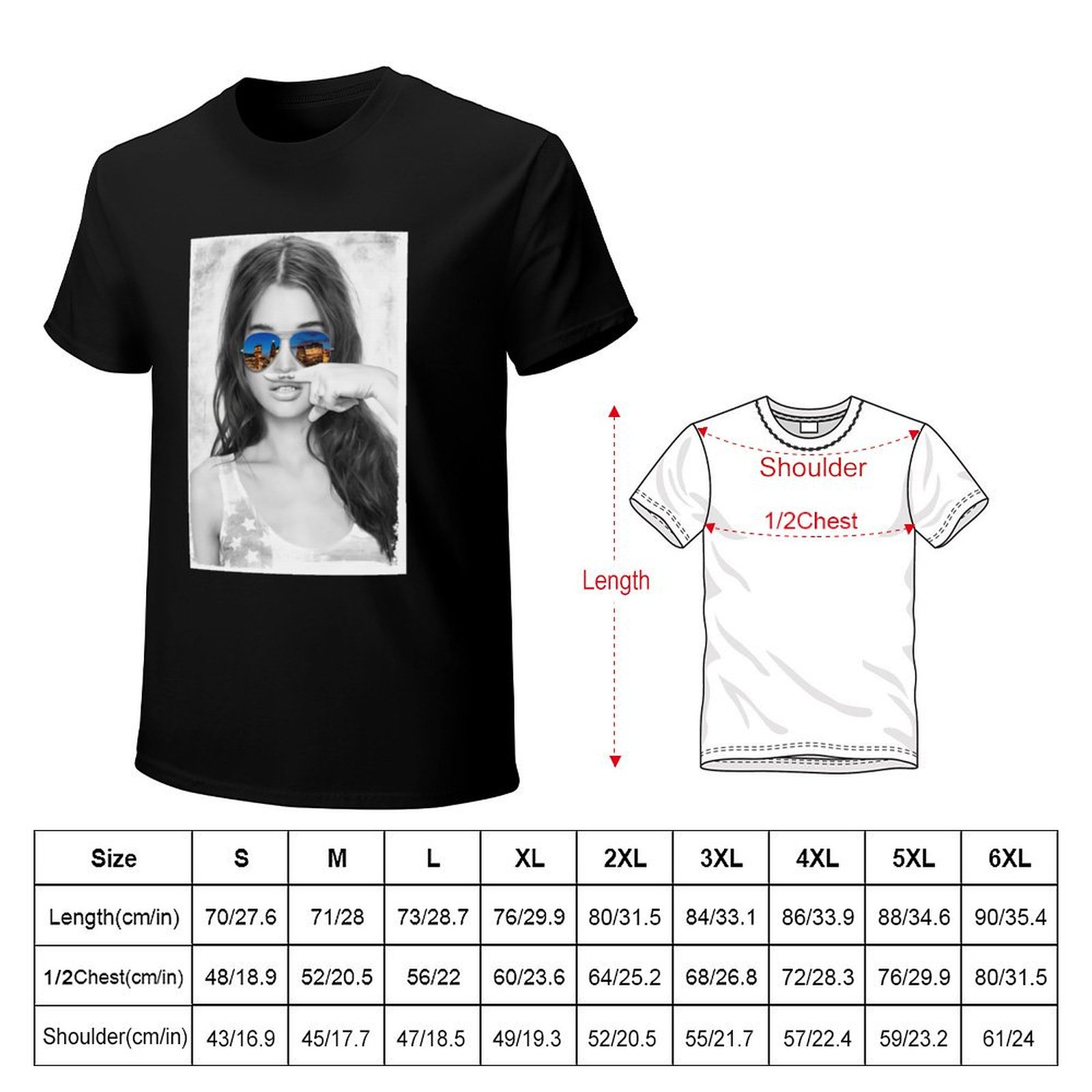 Original Mustache Girl Graphic - Street Fashion Co ulasan dan harga