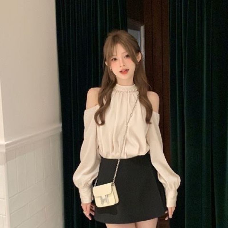 Spring Sweet Blouses For Women - Street Fashion In Korea ulasan dan harga