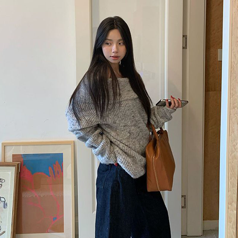 Elegant Off Shoulder Slash Nec - Street Fashion In Korea ulasan dan harga