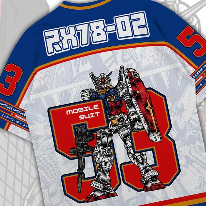 Gundam RX78 Anime Mecha Y2k Ko - Street Fashion In Korea ulasan dan harga