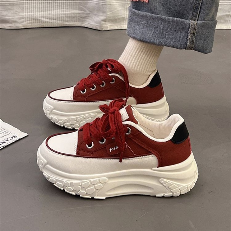 Spring Chunky White Sneakers f - Chunky Sneaker Platform ulasan dan harga