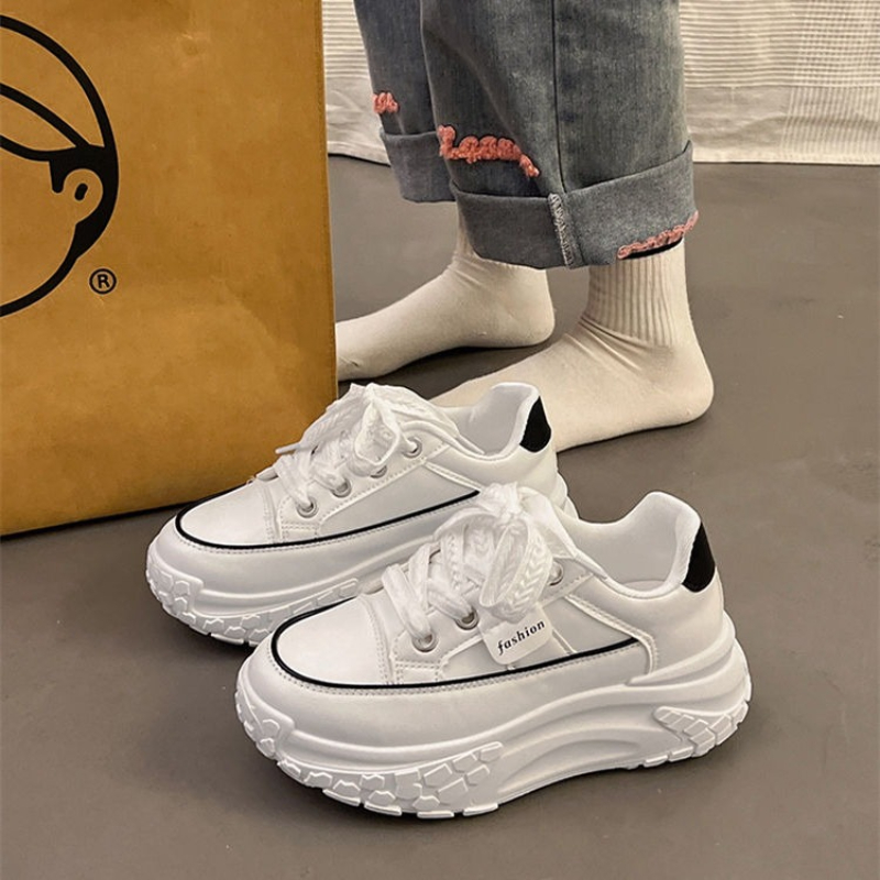 Spring Chunky White Sneakers f - Chunky Sneaker Platform ulasan dan harga