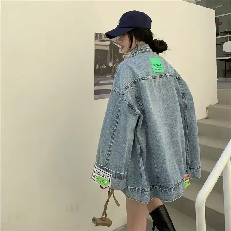 2025 New Fashion Denim Jacket  - Street Fashion In Korea ulasan dan harga