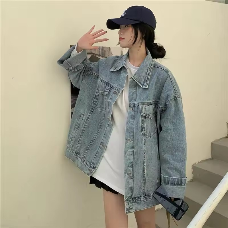 2025 New Fashion Denim Jacket  - Street Fashion In Korea ulasan dan harga