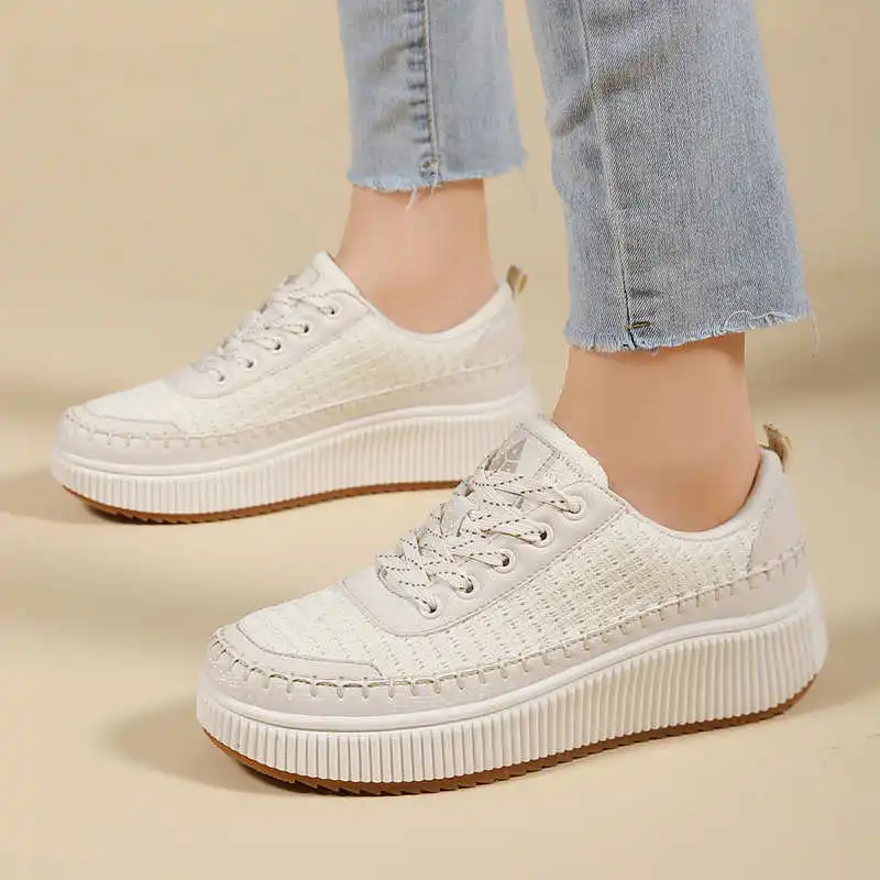 Brown Shoes Woman Flats Autumn - Street Fashion For Short Guys ulasan dan harga