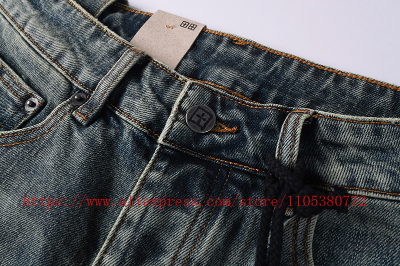 2026 Hot New Men's Blue Acid W - Distressed Jean Rip ulasan dan harga