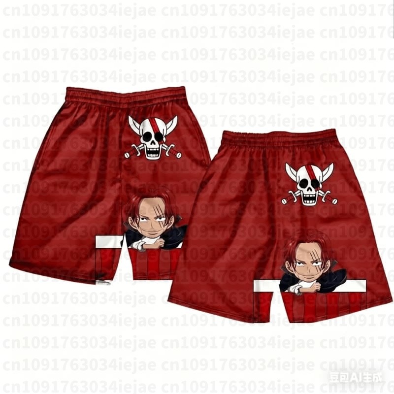 One Piece 3D Print Shorts Shan - Street Fashion Hats ulasan dan harga
