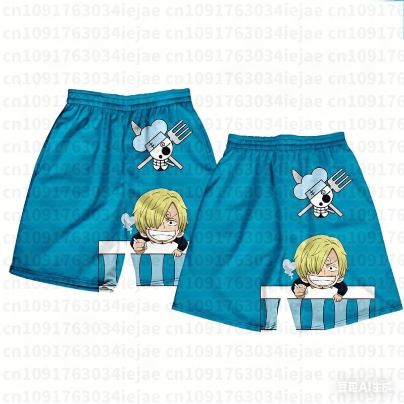 One Piece 3D Print Shorts Shan - Street Fashion Hats ulasan dan harga