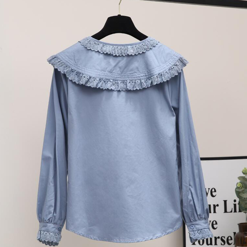 Women Chic Peter Pan Collar Sh - Street Fashion In Korea ulasan dan harga