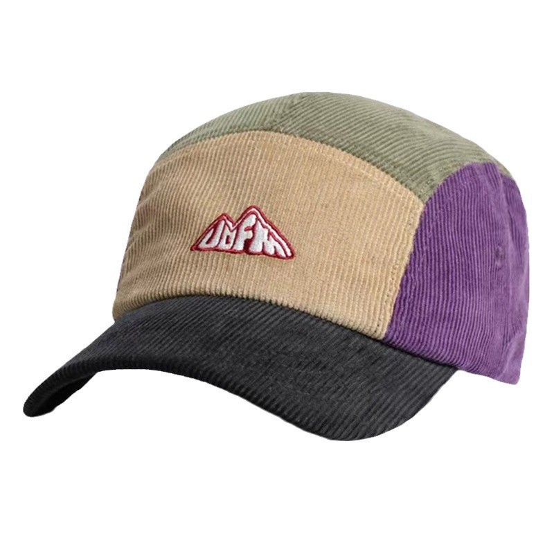 Men's Women's Visor Hat 5 Pane - Corduroy Cap 5 Panel ulasan dan harga