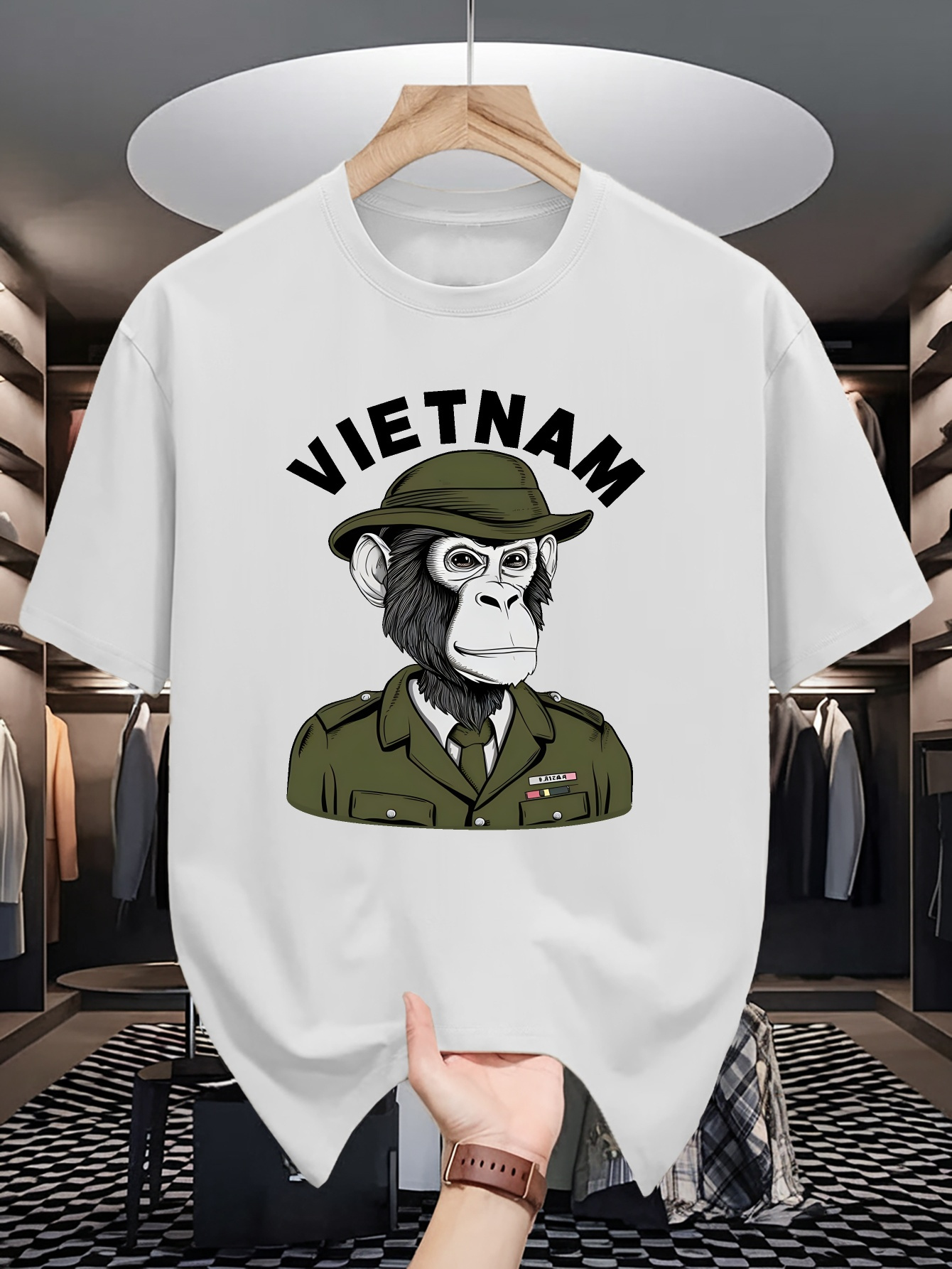 Men Cotton Tee Vietnam Militar - Street Fashion In Vietnam ulasan dan harga