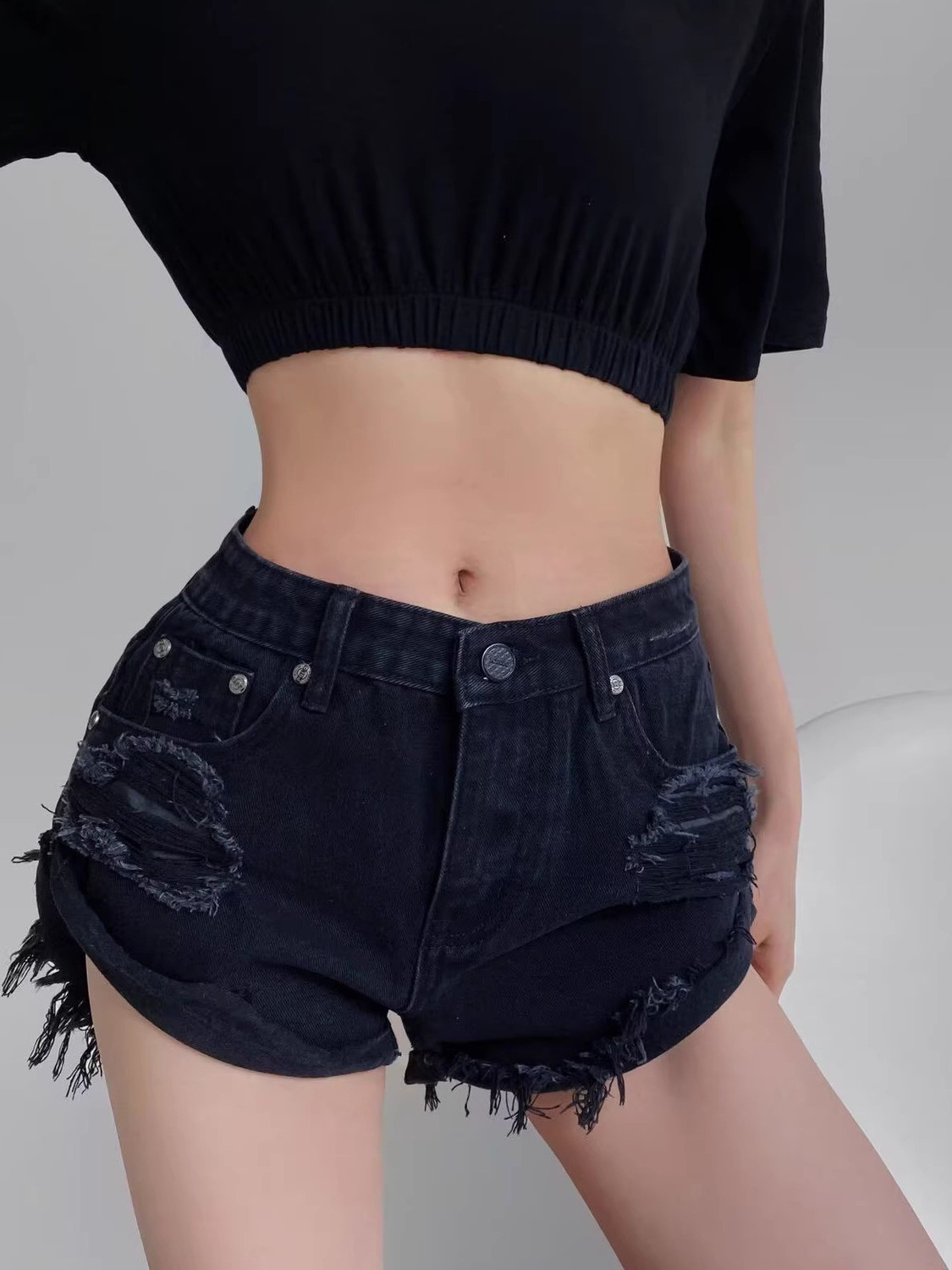 Women's Low Waist Distressed D - Distressed Jean Rip ulasan dan harga