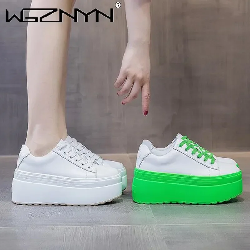 Luxury Autumn Genuine Leather  - Chunky Sneaker Platform ulasan dan harga