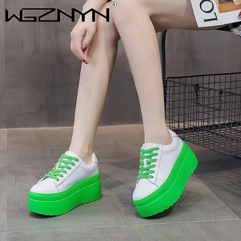 Luxury Autumn Genuine Leather  - Chunky Sneaker Platform ulasan dan harga