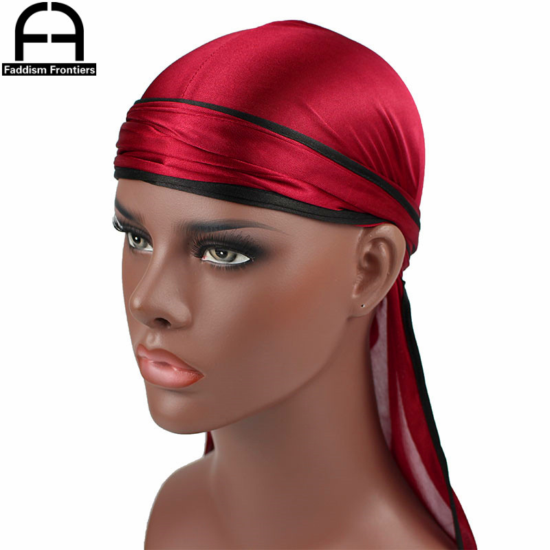 New Fashion Men's Satin Durags - Street Fashion Hats ulasan dan harga