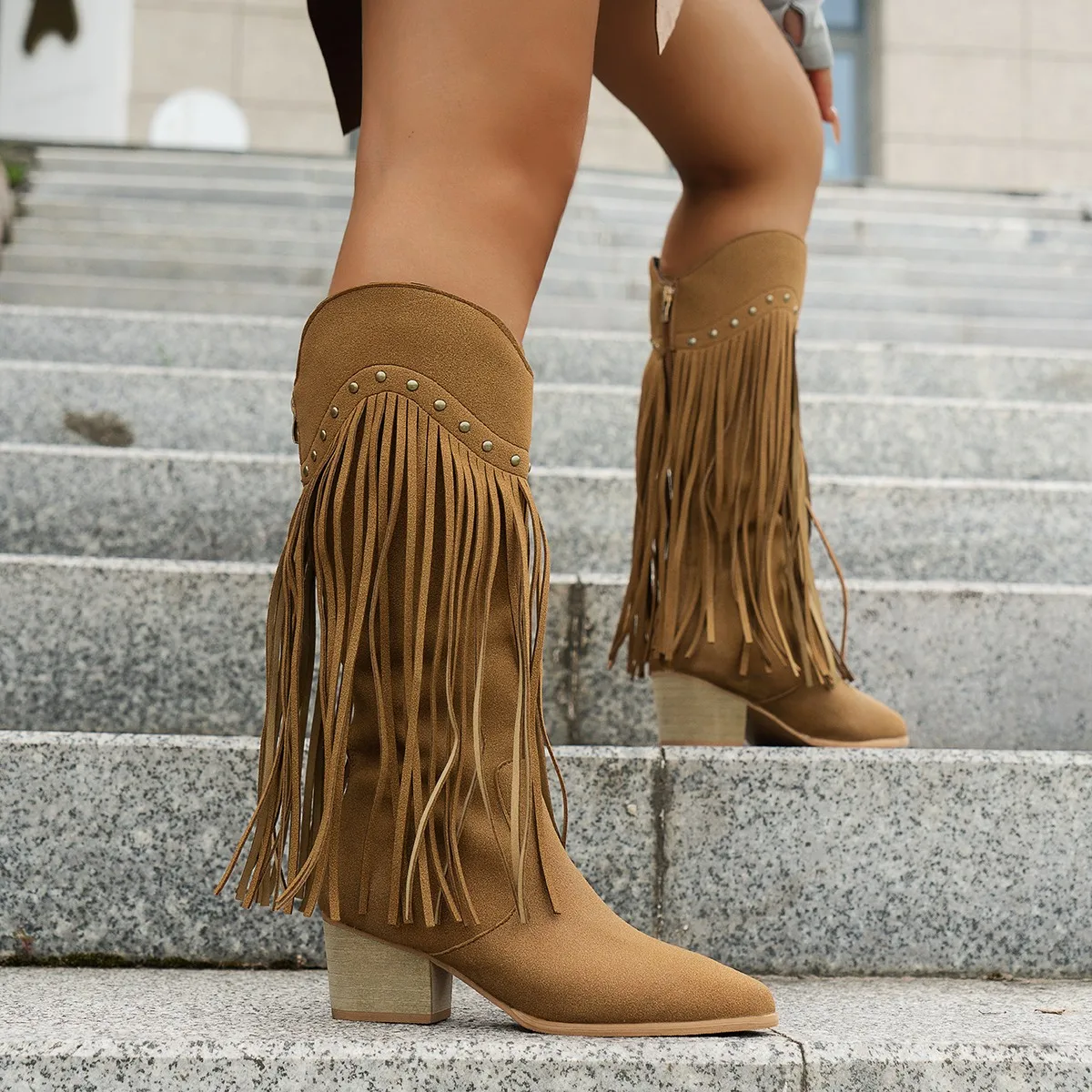 Plus Size 43 Women's Tassels W - Chunky Sneaker Platform ulasan dan harga
