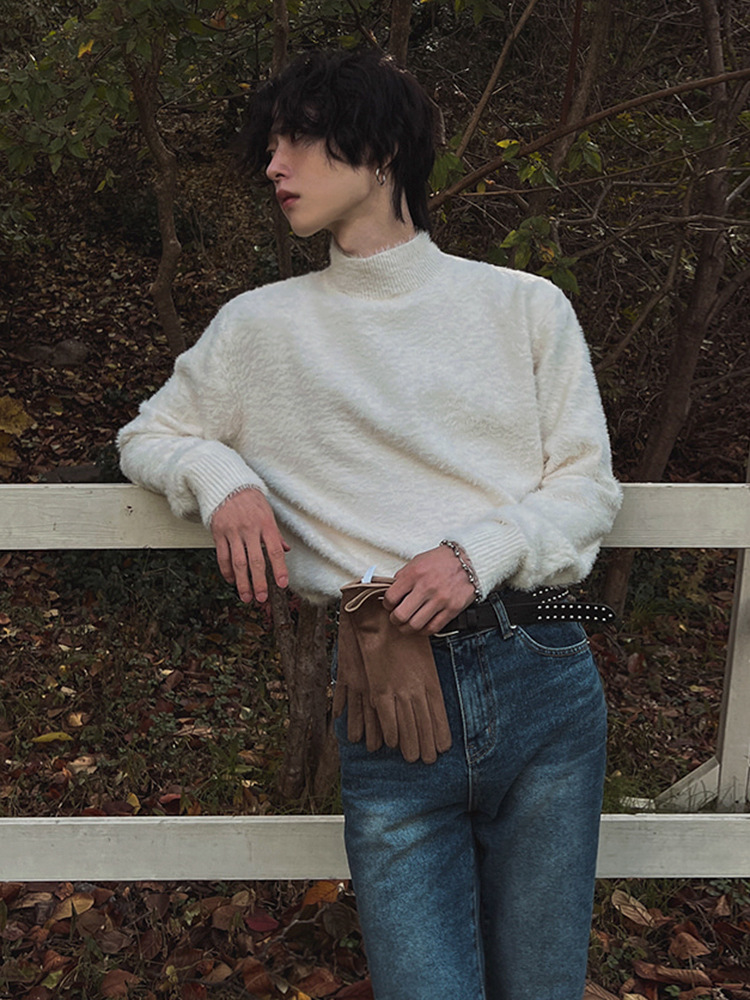 Fur Collar Pullovers Rock Mens - Street Fashion London ulasan dan harga