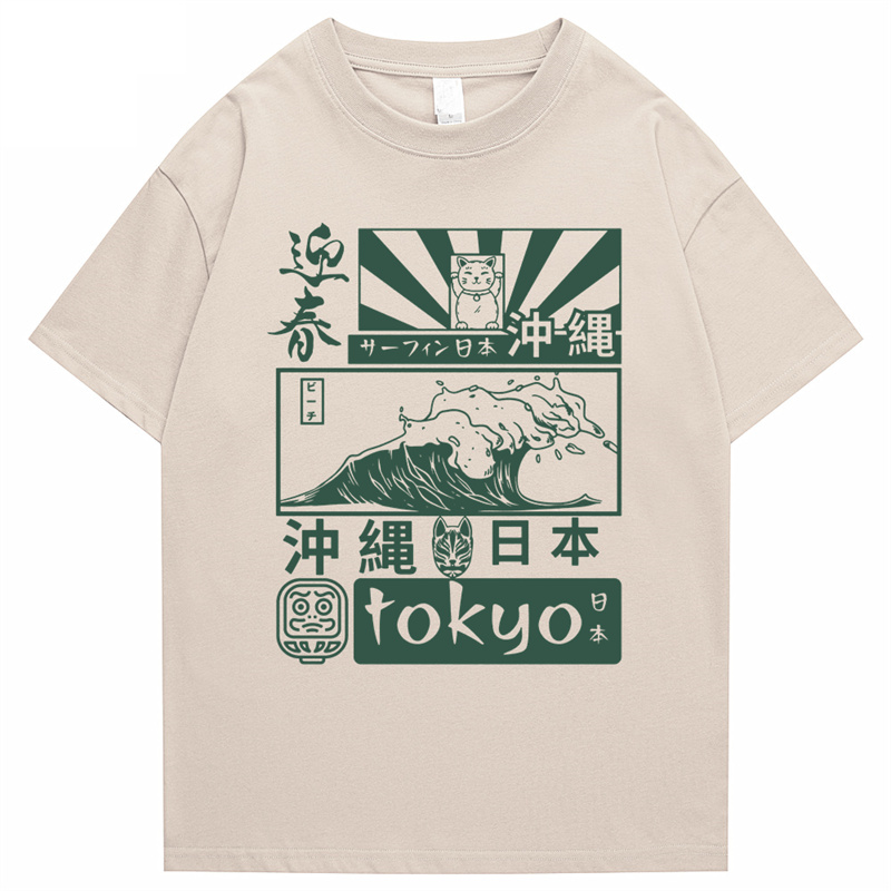 100% Cotton Japanese Retro Tok - Street Fashion Tokyo ulasan dan harga