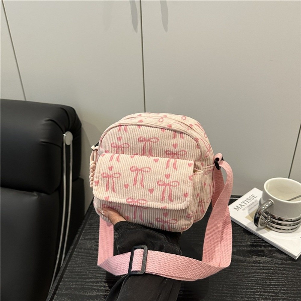 Women's Corduroy Small Shoulde - Street Fashion Korean Girl ulasan dan harga