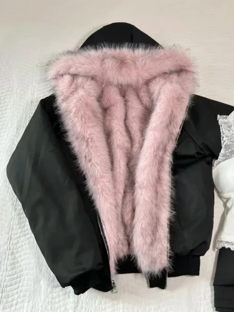 American Vintage Women's Fur P - Street Fashion Korean Girl ulasan dan harga