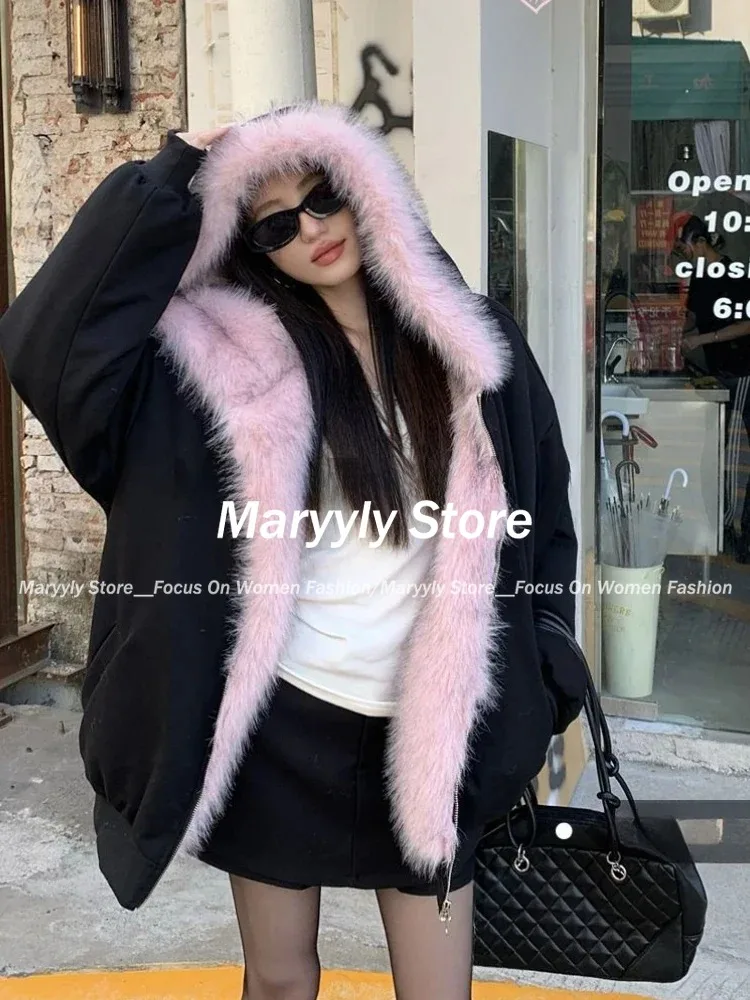 American Vintage Women's Fur P - Street Fashion Korean Girl ulasan dan harga